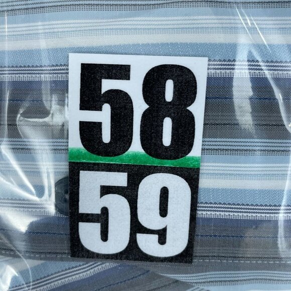 Paradise Collection Mens Striped Button-Up Shirt XL Modal Long Sleeve 5859 - Picture 6 of 7